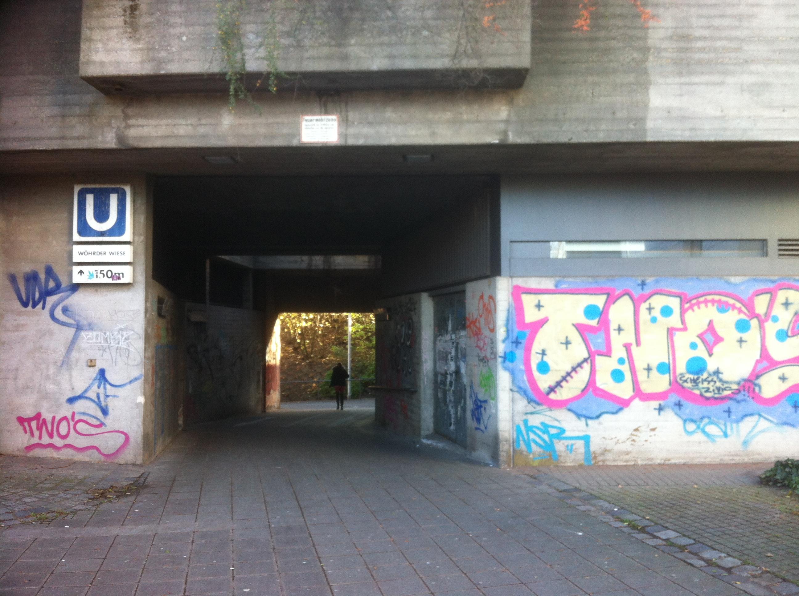 Sichtbeton gefällt nicht allen: Doch die Graffiti der Unterführung zwischen Cinecittà und Steubenbrücke an der Marientormauer machen es nicht besser.