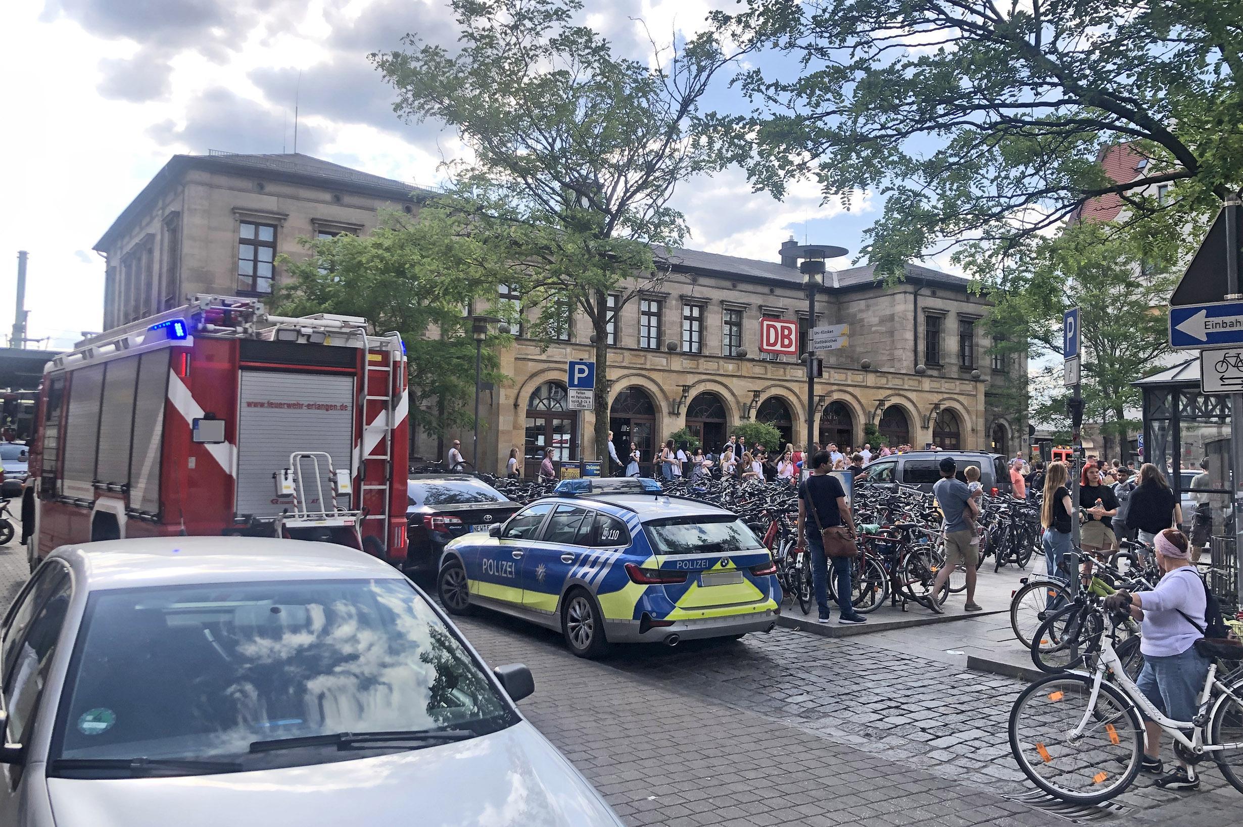 FEHLALARM AM ERLANGER BAHNHOF