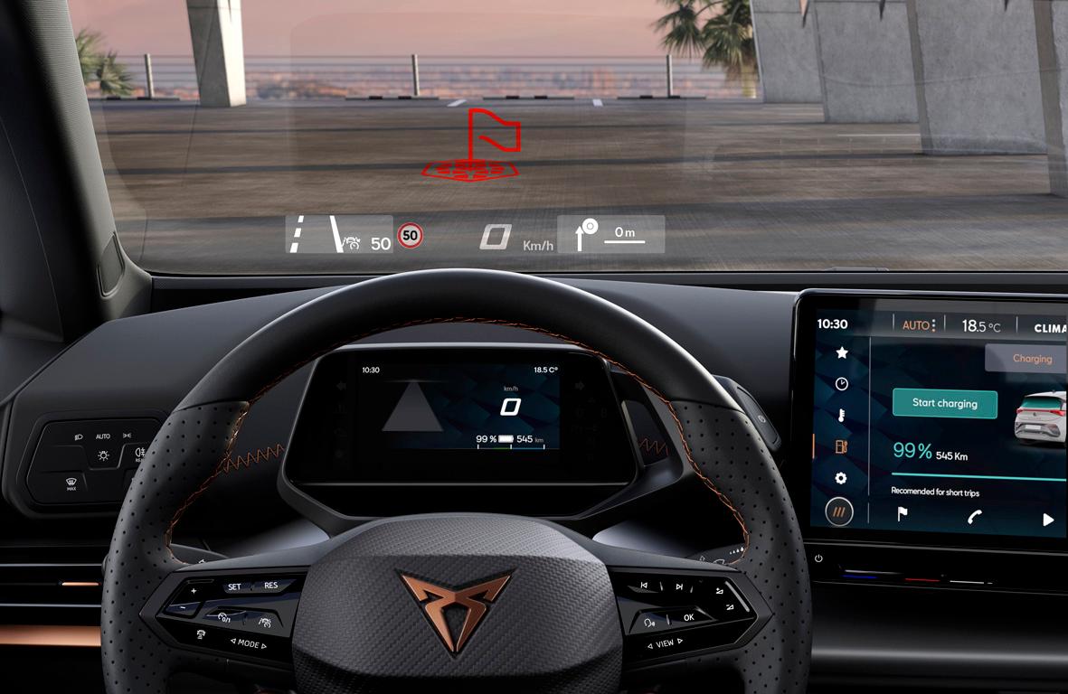 Das Head-up-Display mit Augmented-Reality-Darstellung kostet 1010 Euro Aufpreis.