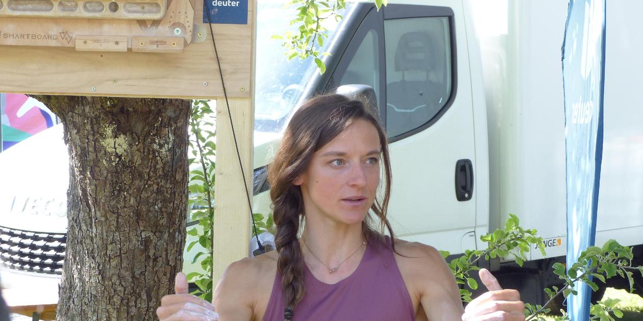 Melissa le Nevé ein geerdeter KletterWeltstar in Königstein