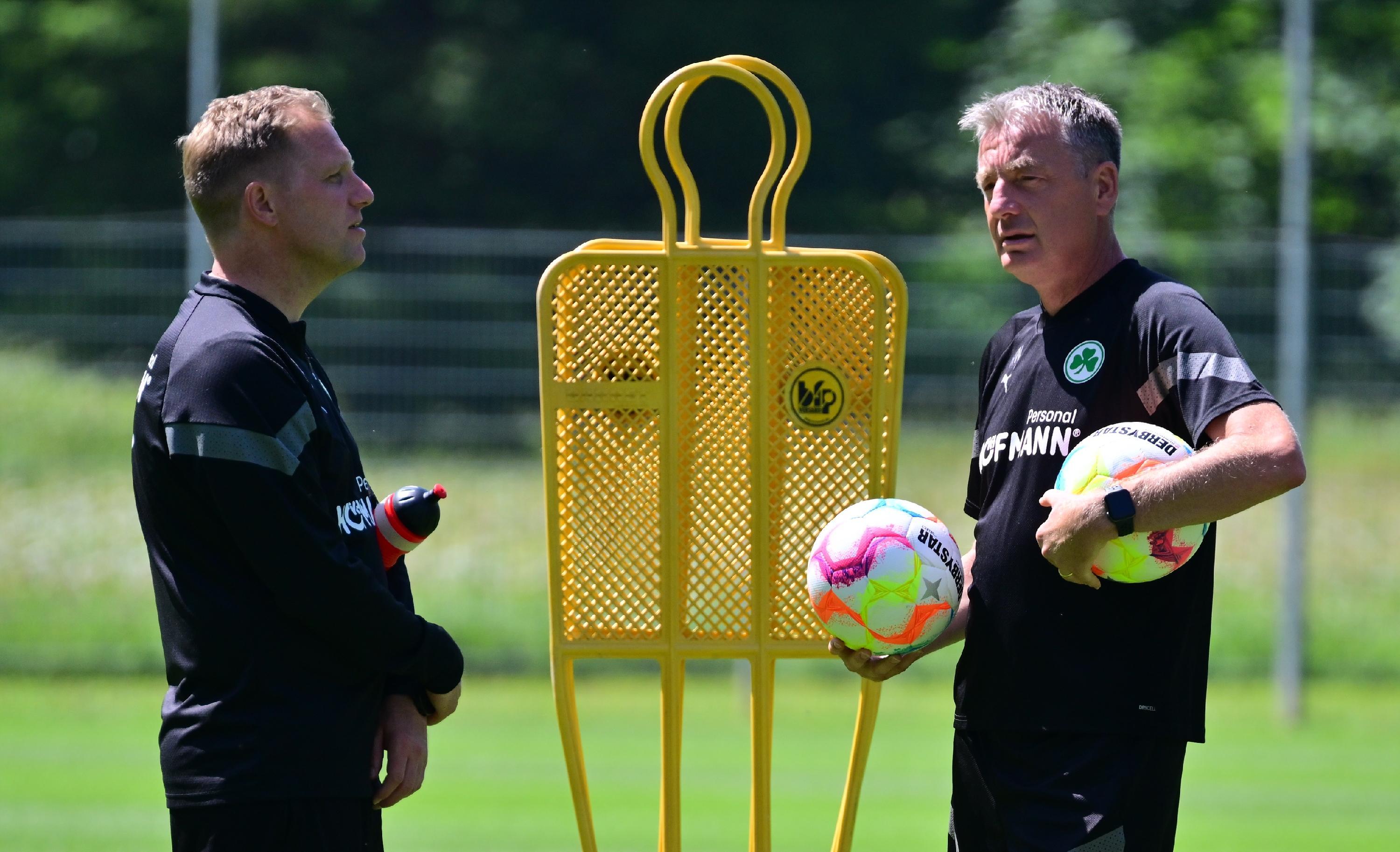 Dann aber ging es unter Anleitung von Marc Schneider und Rainer Widmayer los...