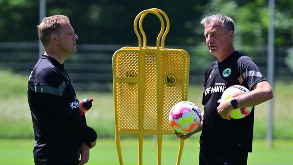 Dann aber ging es unter Anleitung von Marc Schneider und Rainer Widmayer los...