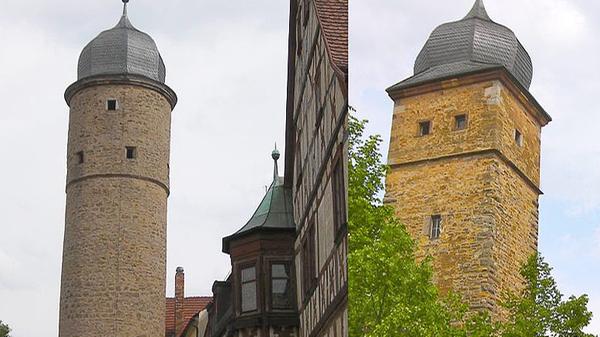 Gerolzhofen ist eine Stadt, die sich bis heute ihren mittelalterlichen Charme erhalten hat. Sie verfügt über zwei teilweise noch gut erhaltene Mauergürtel. Die Altstadt umschließt seit dem 14. Jahrhundert eine rechteckige Innenmauer, flankiert von zwei, sich gegenüberstehenden, besonders eindruckvollen Stadttürmen.