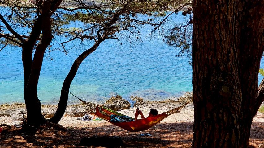 Relaxen am Kap Kamenjak an der Südspitze Istriens.