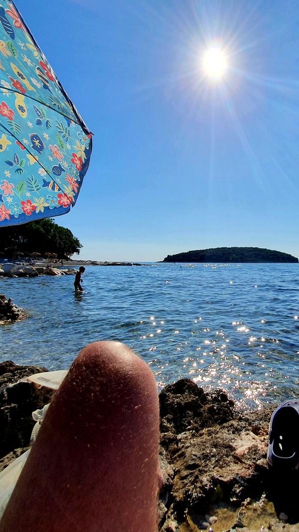Ein wunderschöner Strand auf dem Istra Premium Campingplatz bei Funtana.