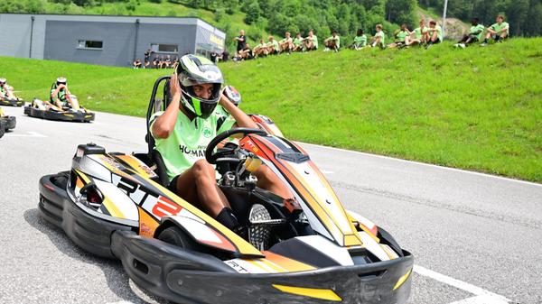 Und dann ging es ab an den Start...