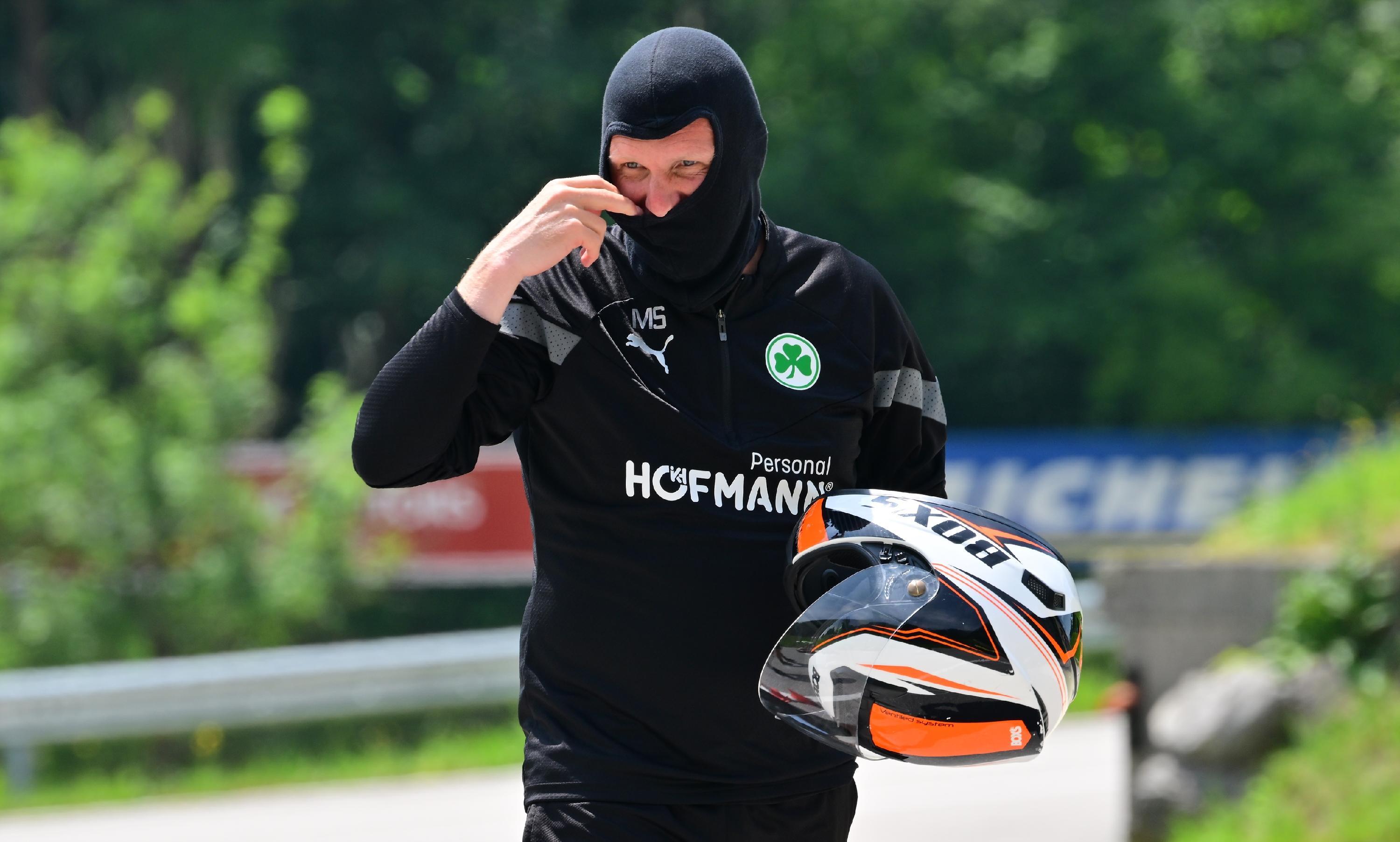 ...  und hatte sichtlich Spaß daran, mal kurz nicht an Fußball zu denken.