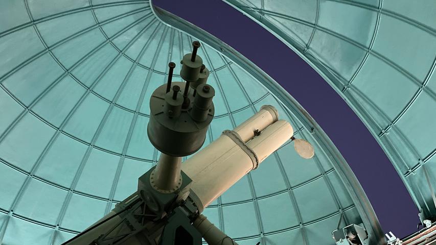 Hinterlässt einen bleibenden Eindruck: Das Teleskop im Fabra-Observatorium in Barcelona.