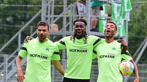 Die Spieler hatten beim Abschluss-Training sichtlich Freude.