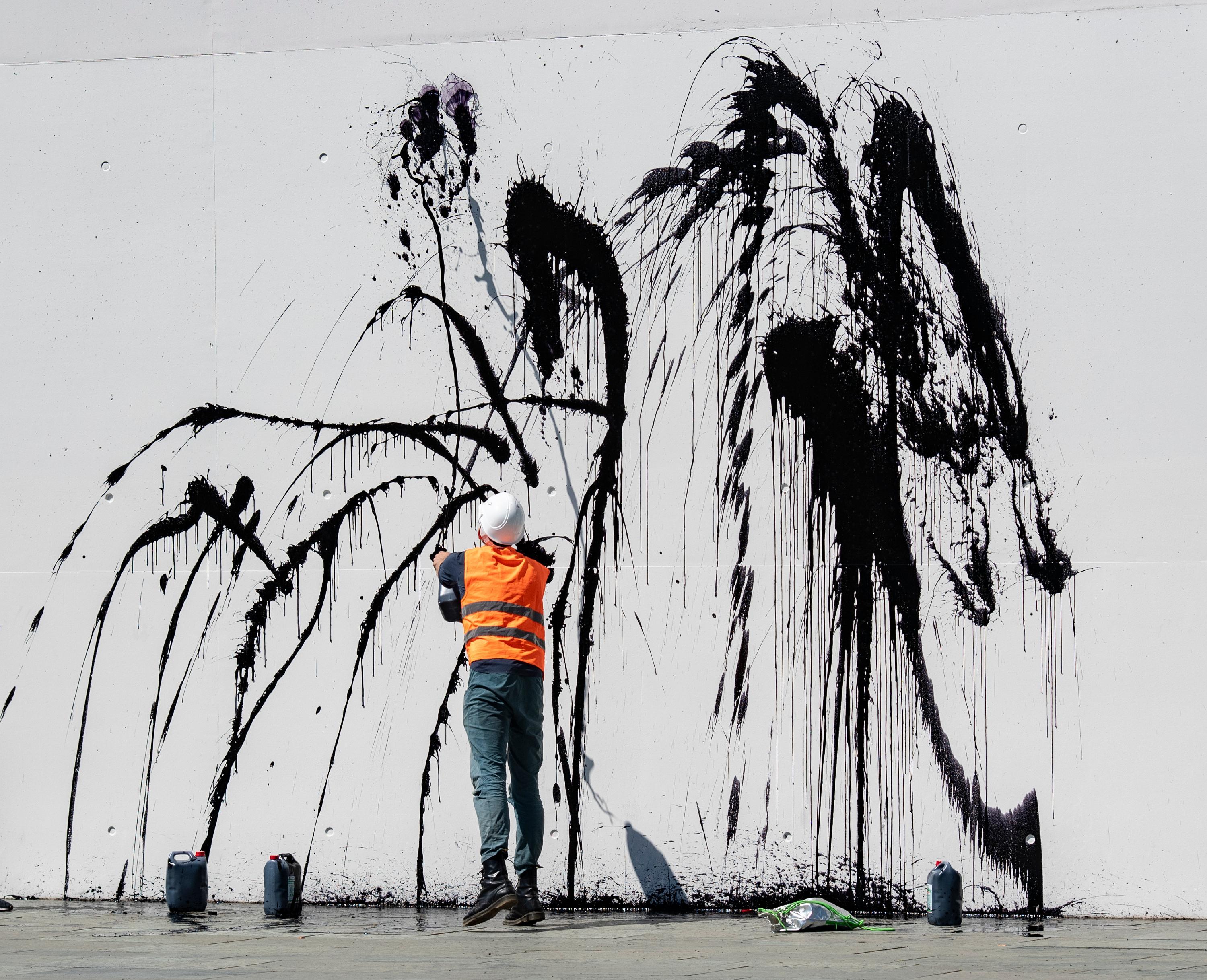 Gegen Ölförderung - Proteste am Kanzleramt