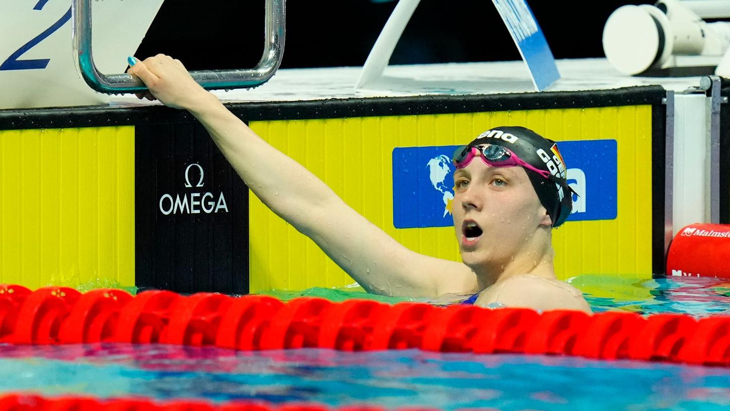 Schwamm als Gesamt-Fünfte der Vorläufe ins Finale über 800 Meter Freistil: Isabel Gose. Schwamm als Gesamt-Fünfte der Vorläufe ins Finale über 800 Meter Freistil: Isabel Gose.