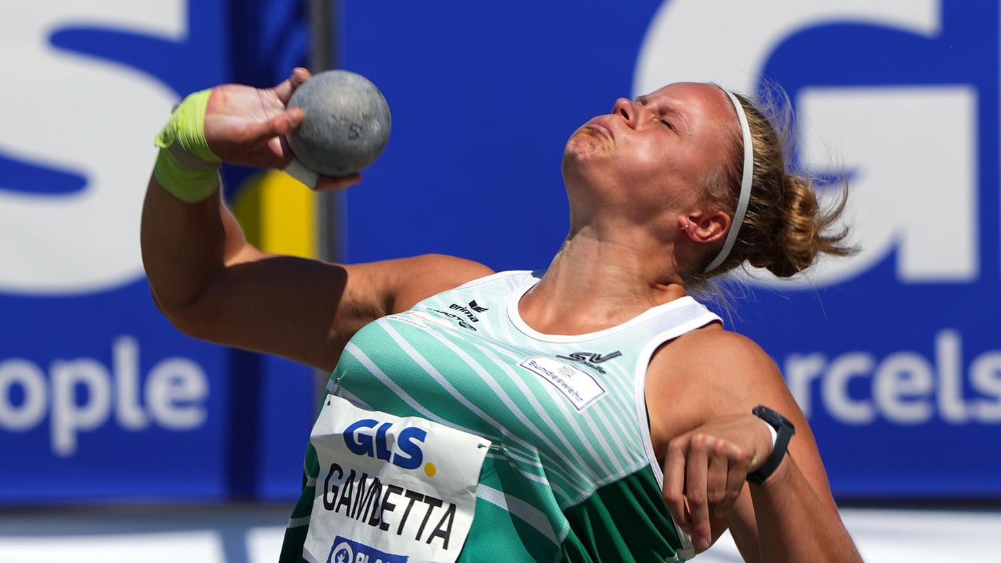 Siegte mit 18,67 Metern und holte zum dritten Mal den nationalen Meistertitel: Sara Gambetta. Siegte mit 18,67 Metern und holte zum dritten Mal den nationalen Meistertitel: Sara Gambetta.