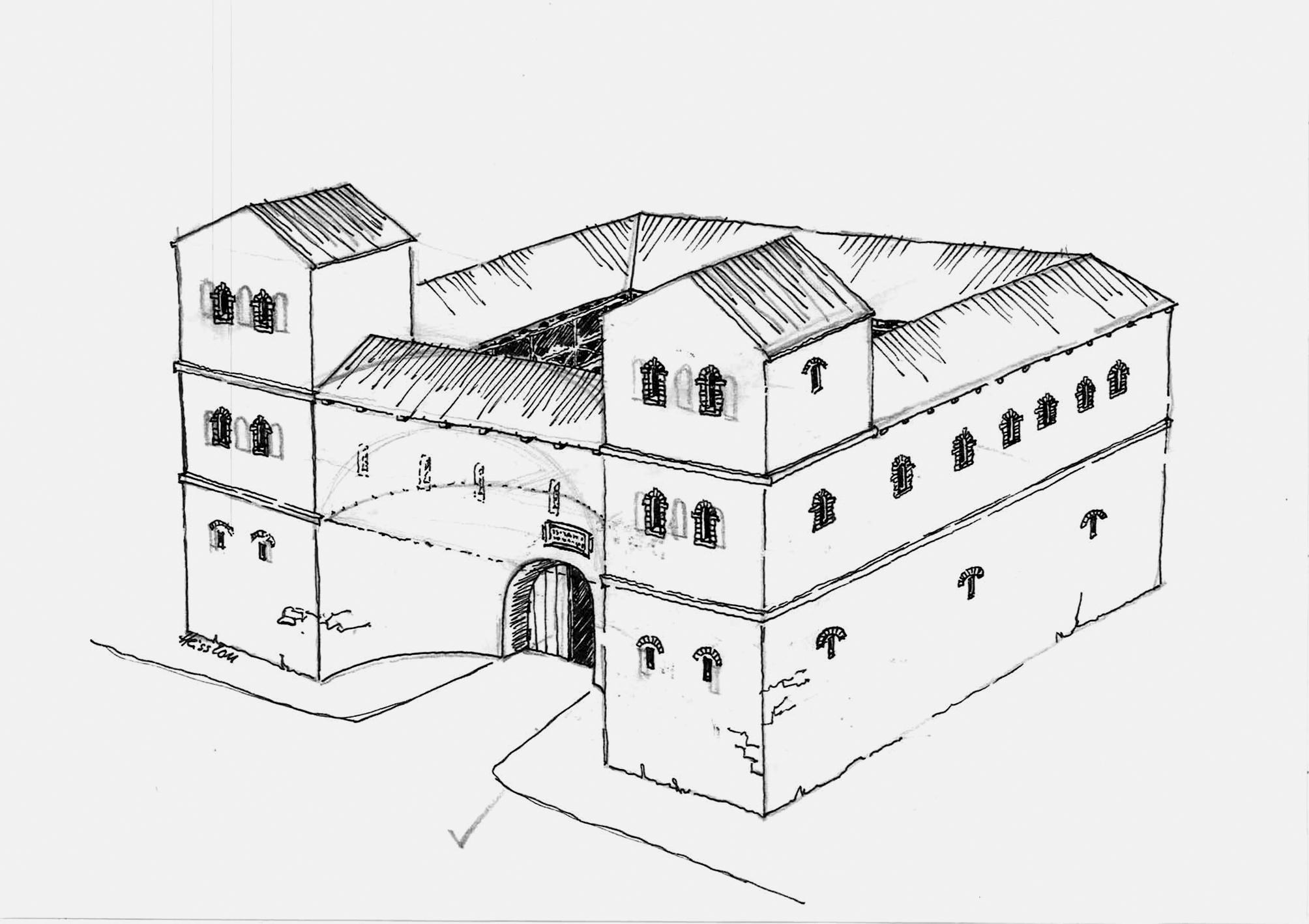Burgus war eine Herberge Nordbayern