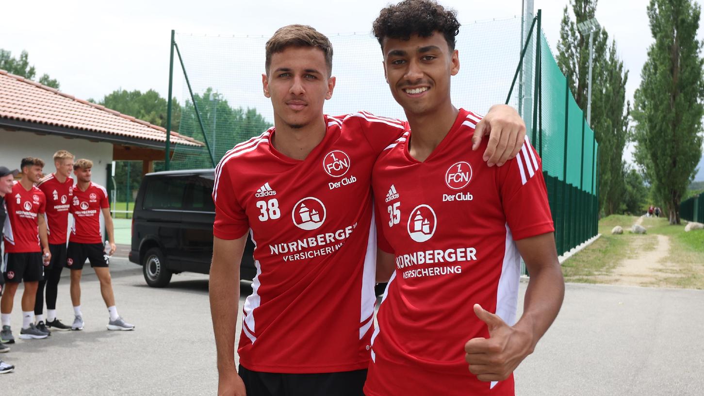 Müde, aber glücklich: Filip Ilic (li.) und Nathaniel Brown in Natz. Müde, aber glücklich: Filip Ilic (li.) und Nathaniel Brown in Natz.