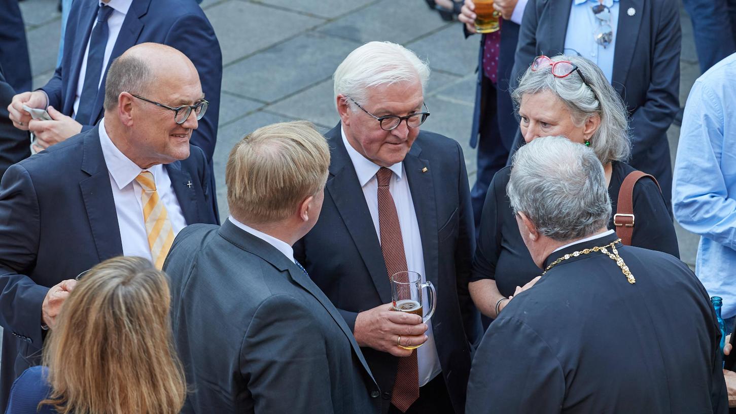 Kommt in Begleitung von Botschaftern nach Franken: Frank-Walter Steinmeier. 