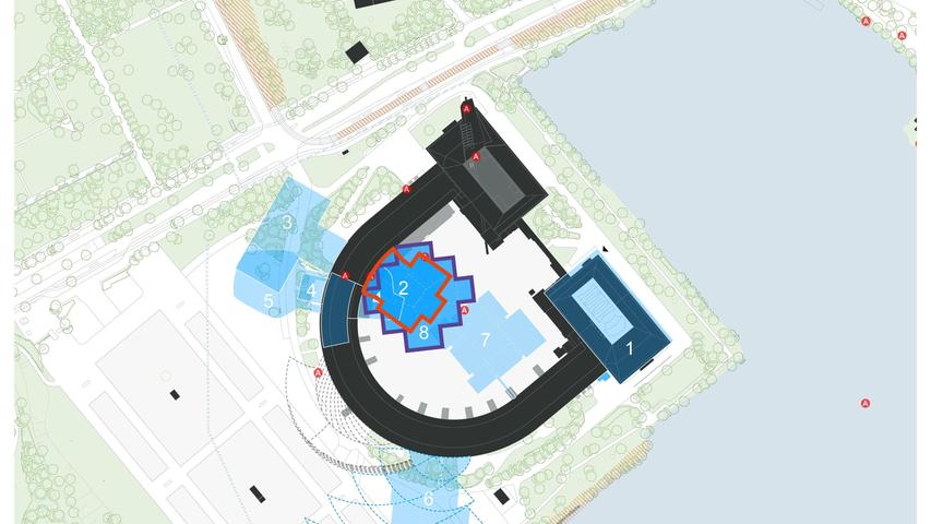 Mit dieser Grafik stellte die Stadt bei ihrer abendlichen Pressekonferenz vor, wo genau die Ausweichspielstätte der Oper gebaut werden soll. Mit dieser Grafik stellte die Stadt bei ihrer abendlichen Pressekonferenz vor, wo genau die Ausweichspielstätte der Oper gebaut werden soll.