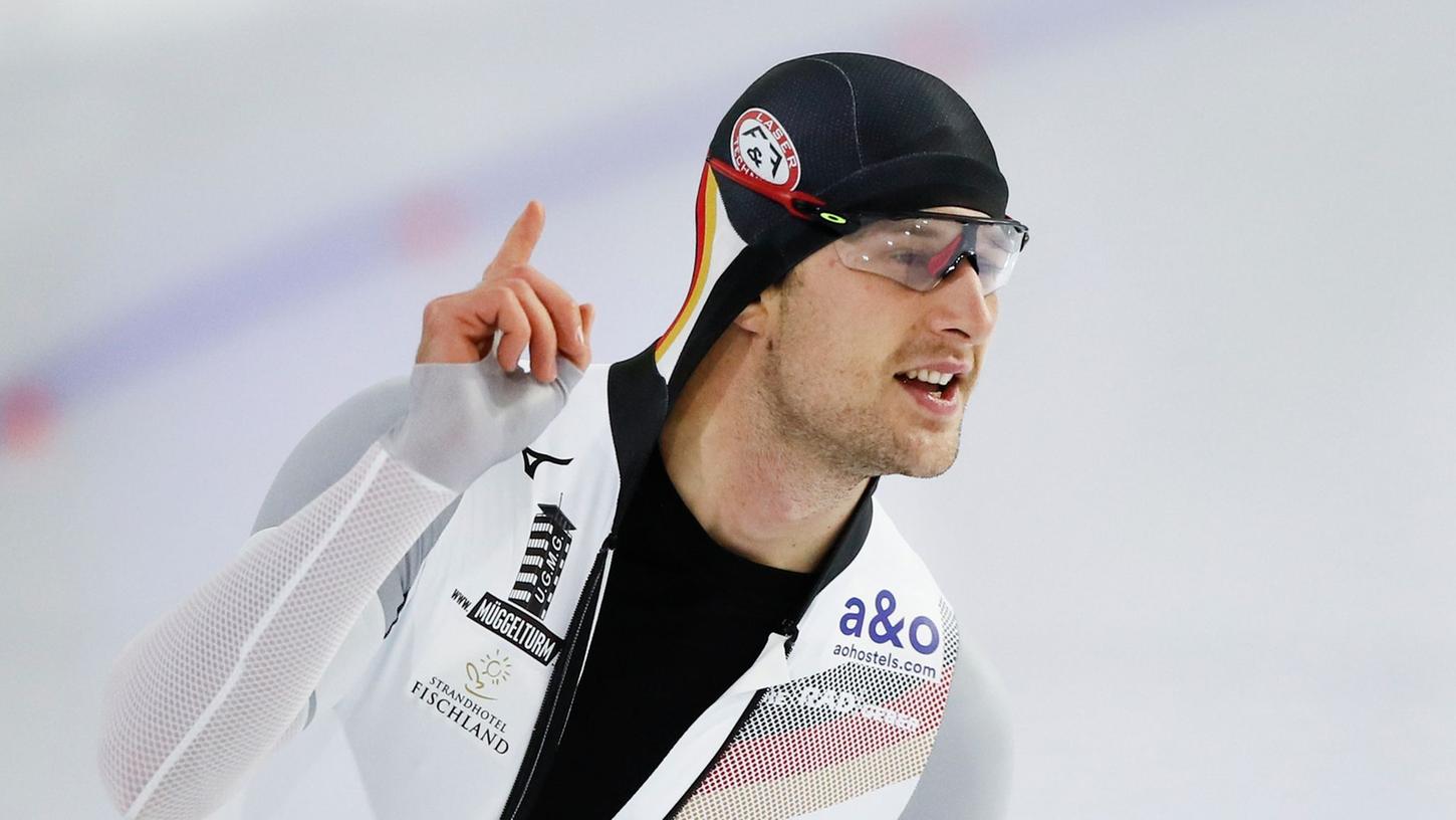 Beendet seine Eisschnelllauf-Karriere: Joel Dufter. Beendet seine Eisschnelllauf-Karriere: Joel Dufter.