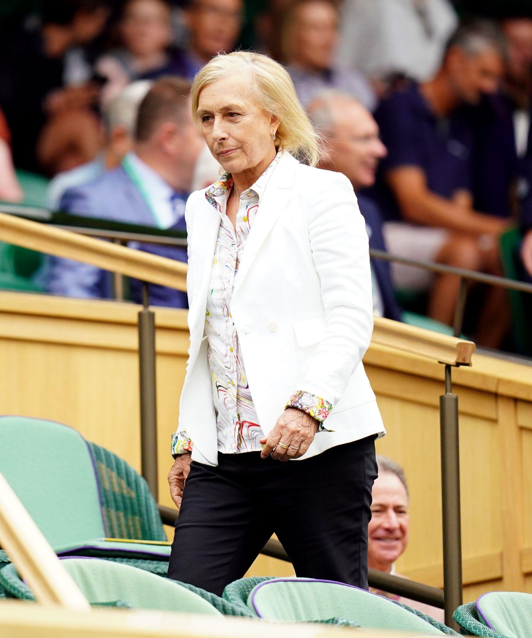 Martina Navratilova schaut Wimbledon aus CoronaQuarantäne