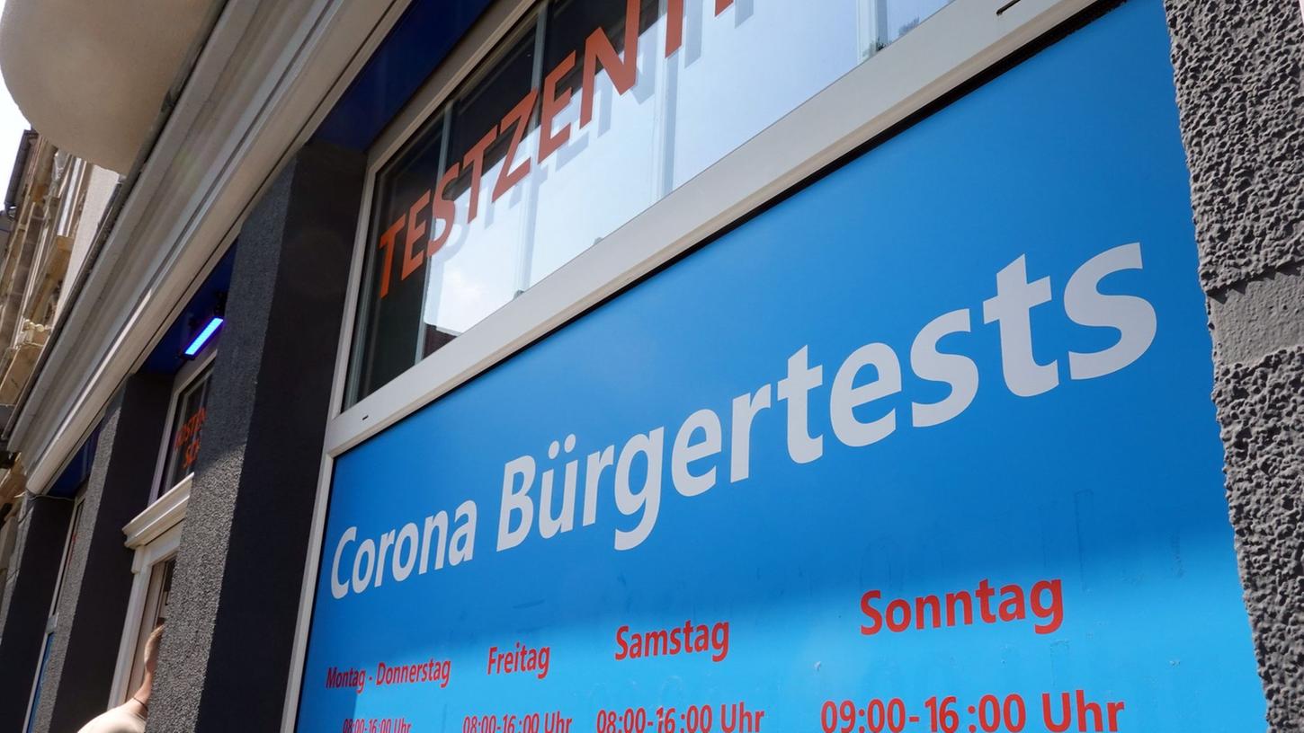 Eine Corona-Teststation in Erfurt. Eine Corona-Teststation in Erfurt.