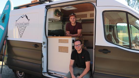 Camper zu mieten: Männer aus Fränkischen Seenland bieten ausgebautes Wohnmobil an