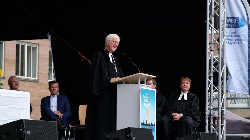 Auch Heinrich Bedford-Strohm, bayerischer Landesbischof, war zum Gottesdienst gekommen.   
