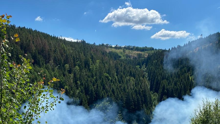 Waldbrand bei Kronach: rund 5000 Quadratmeter in Flammen