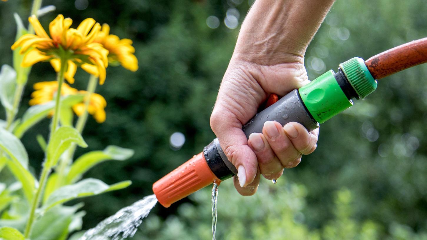 Den Garten mit Trinkwasser gießen - derzeit eine sehr umstrittene Idee.