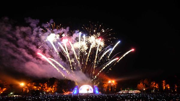 Wie immer das Highlight beim Klassik Open Air: Das große Feuerwerk am Schluss.