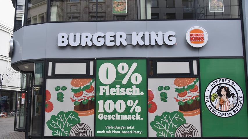 Schnellrestaurant Burger King bietet nun auch ein großes vegetarisches Sortiment an.