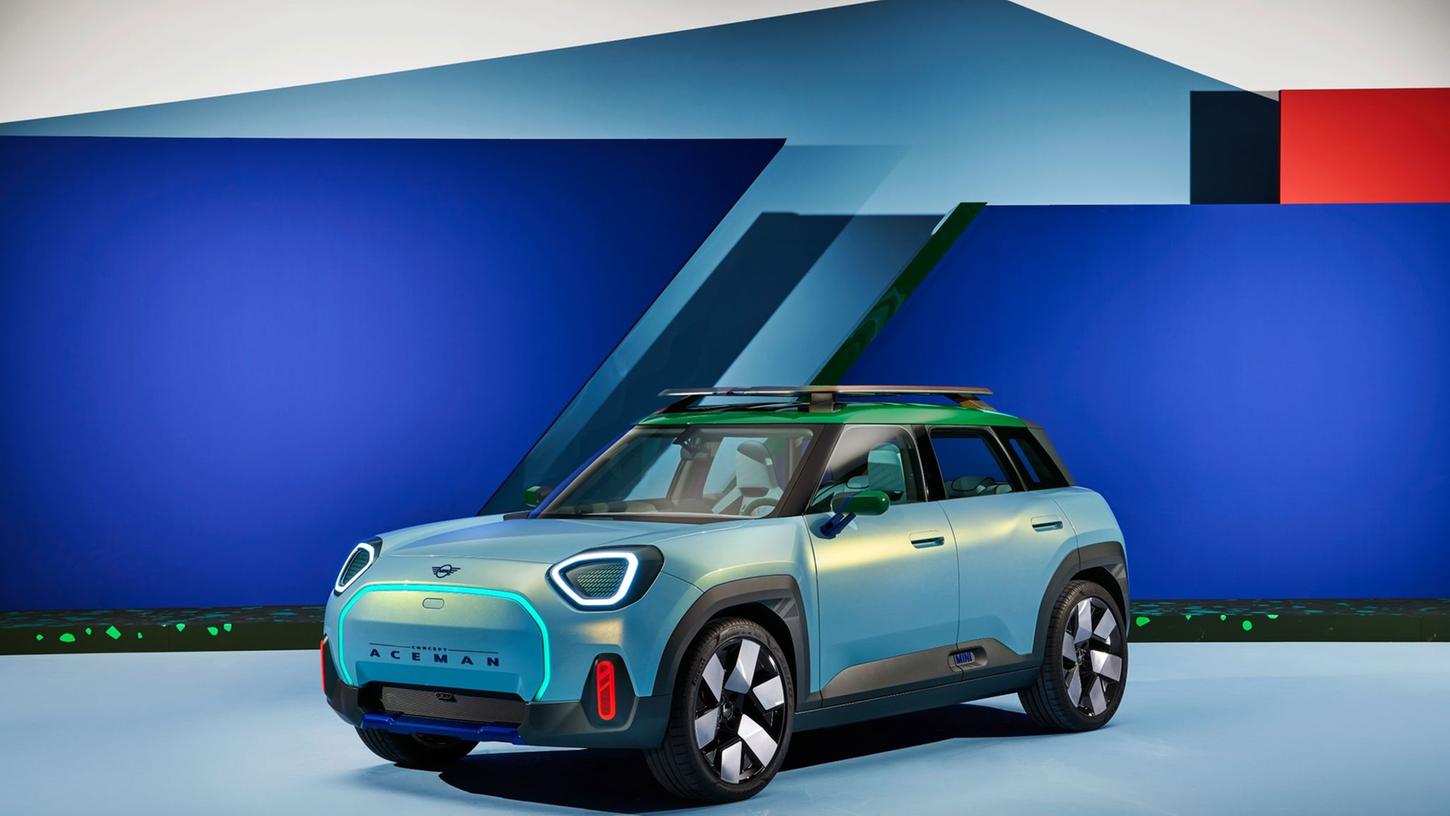 Neuer Look: Mini blickt mit der Studie Aceman auf eine neue Modellreihe. Neuer Look: Mini blickt mit der Studie Aceman auf eine neue Modellreihe.