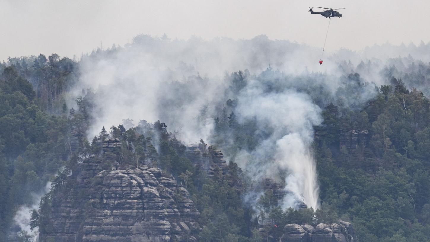 Waldbrände: Die Siuation in der Sächsische Schweiz