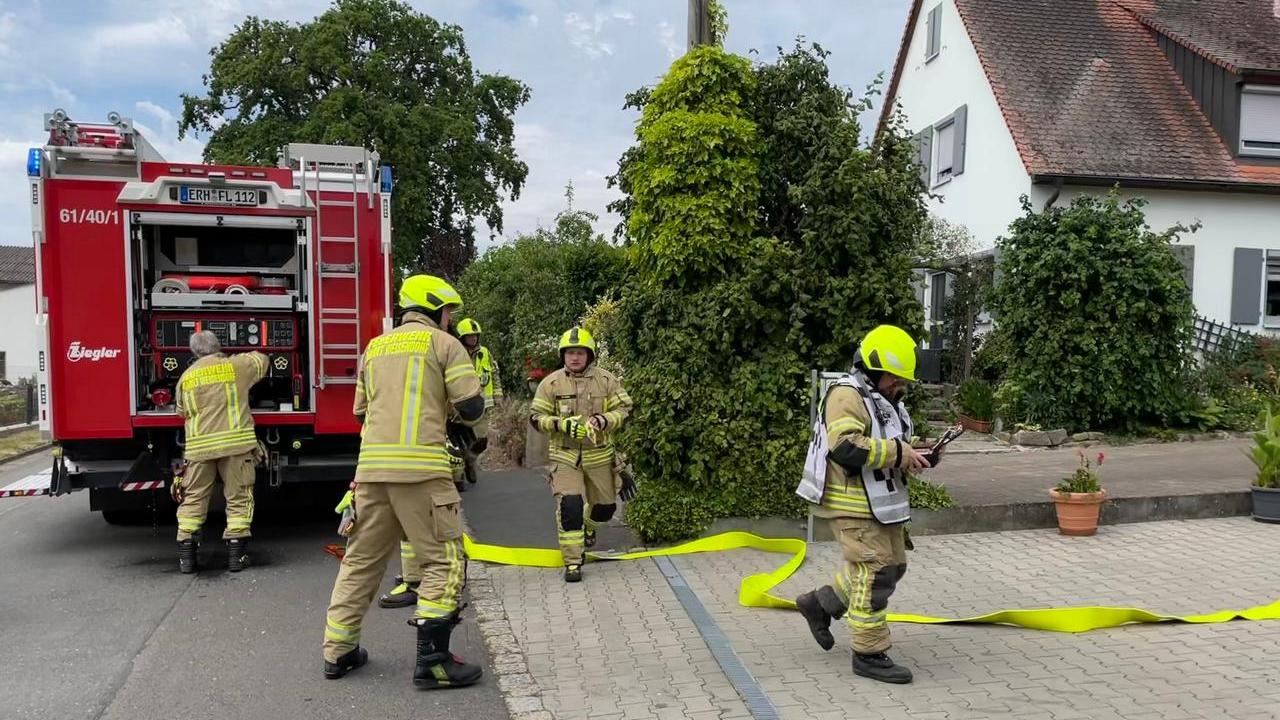 Die Feuerwehren waren am Freitagmittag in Sintmann im Einsatz.