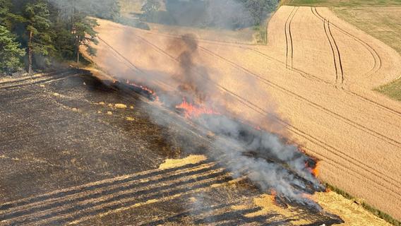 Extreme Waldbrandgefahr: Luftrettungsstaffel über Mittelfranken im Einsatz