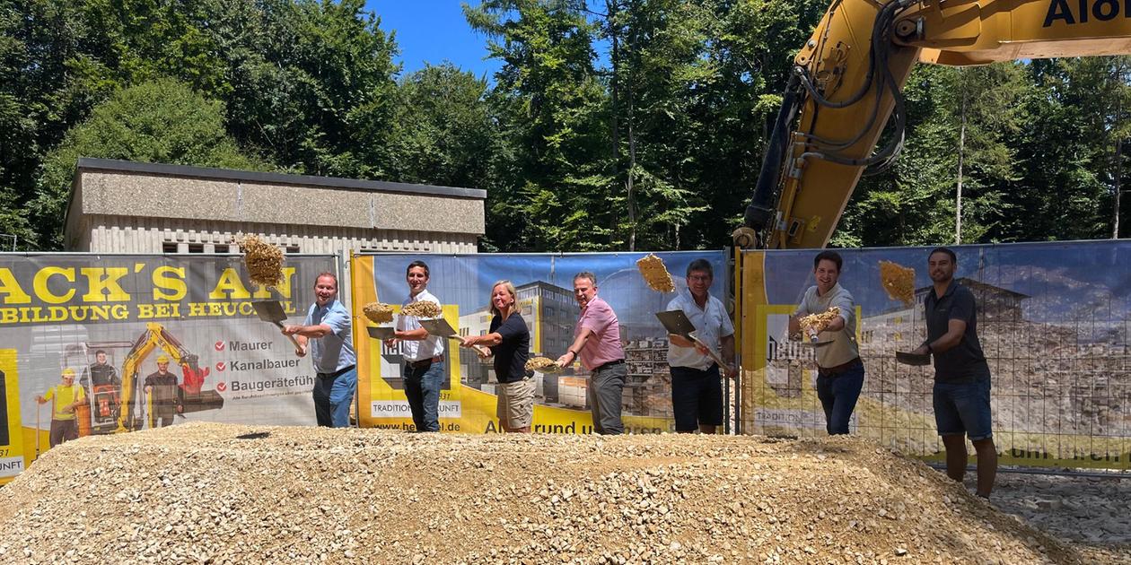 Spatenstich in Treuchtlingen Hochbehälter Ziegelhütte wird erweitert