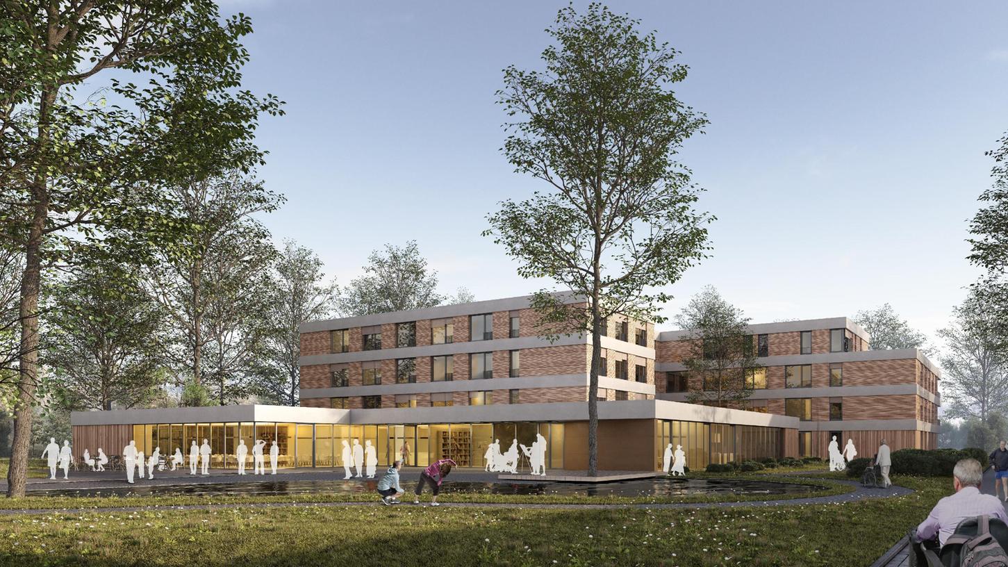 Künftig wohl das Flaggschiff von NürnbergStift - das neue August-Meier-Heim an der Regensburger Straße. Der Bau ist weit gediehen und soll nächstes Jahr bezogen werden.
Künftig wohl das Flaggschiff von NürnbergStift - das neue August-Meier-Heim an der Regensburger Straße. Der Bau ist weit gediehen und soll nächstes Jahr bezogen werden.