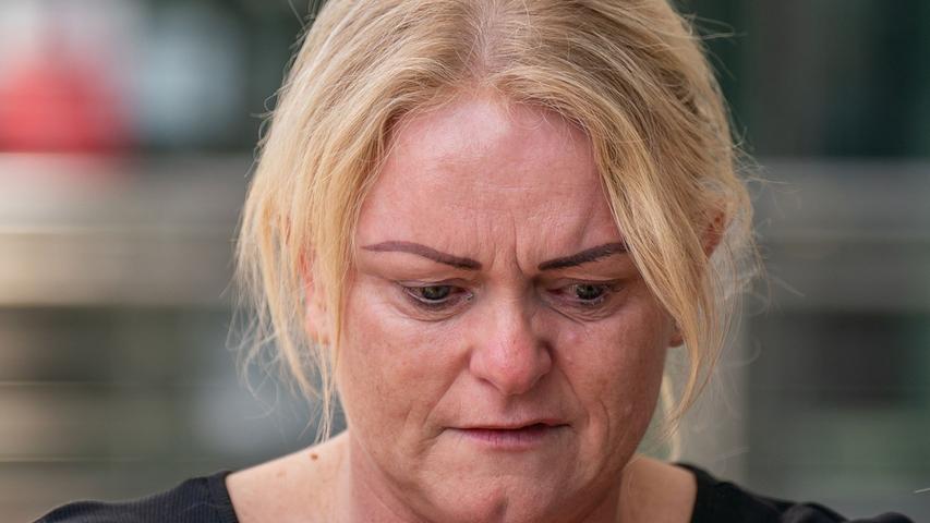 Hollie Dance, die Mutter von Archie Battersbee, vor dem Royal London Hospital nach dem Tod ihres Sohnes. Hollie Dance, die Mutter von Archie Battersbee, vor dem Royal London Hospital nach dem Tod ihres Sohnes.