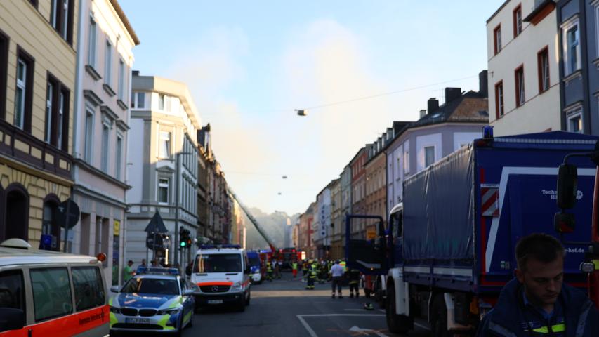 Großeinsatz wegen Hausbrand in Hofer Innenstadt