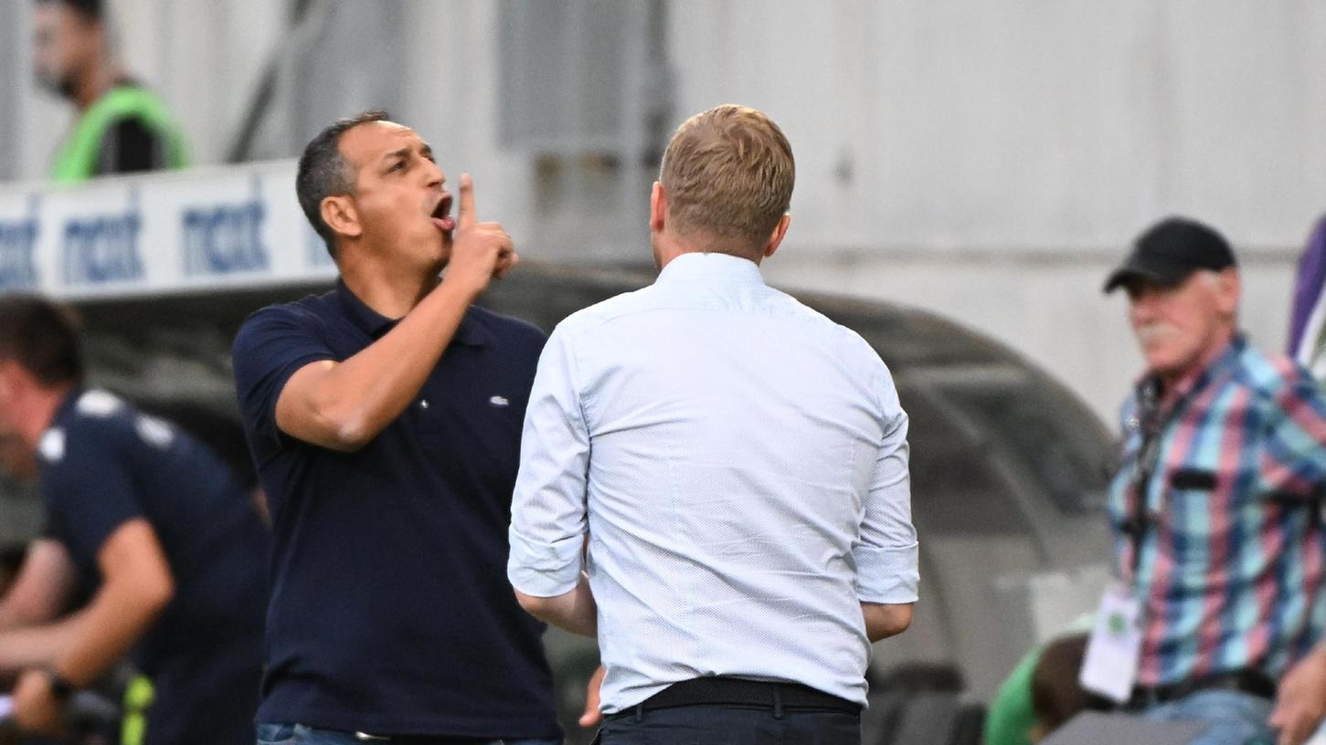 "Ich muss für mich etwas die Emotionalität rausnehmen": Fürths Geschäftsführer Rachid Azzouzi am vergangenen Freitag nach dem 1:1 gegen den Karlsruher SC.