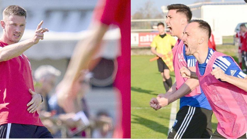 Traurige Rotsünder: Von außen müssen sich Buckenhofens Spielertrainer Tobias Eisgrub und Jahn-Angreifer Philipp Nagengast das Derby am Mittwochabend anschauen.
Traurige Rotsünder: Von außen müssen sich Buckenhofens Spielertrainer Tobias Eisgrub und Jahn-Angreifer Philipp Nagengast das Derby am Mittwochabend anschauen.
