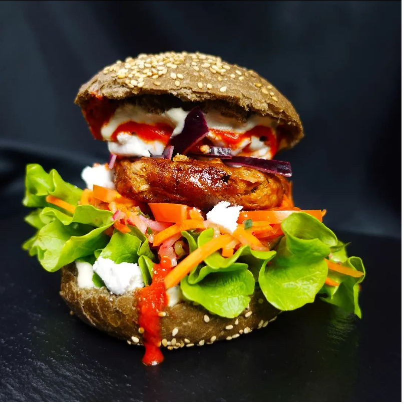 Kleiner Veganer: Leckere Jackfruit-Burger