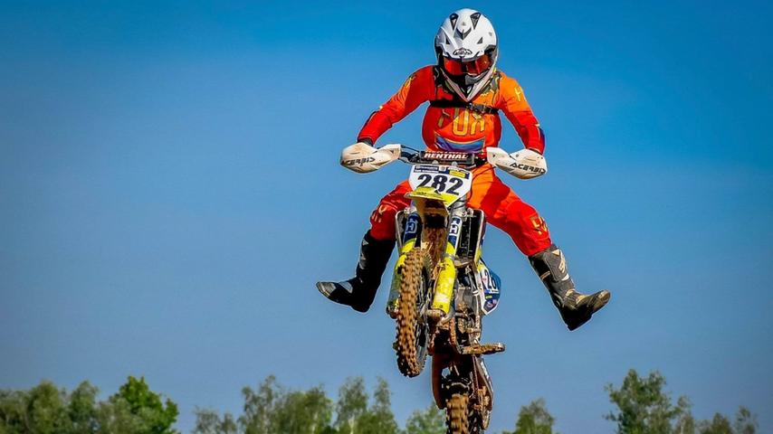 Tom Schwendtner ist erst neun Jahre alt aber schon der Motocross-Überflieger aus Franken