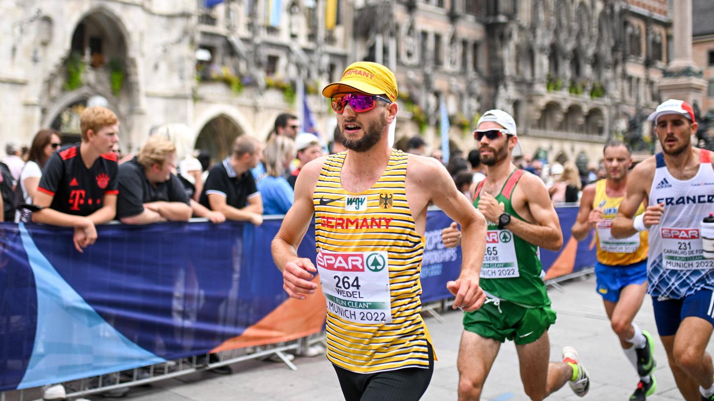 Der Nürnberger Konstantin Wedel belegte bei den Europameisterschaften in München Rang 25 über die Marathon-Distanz.