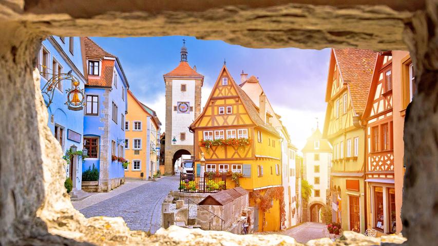 Rothenburg like from a picture book. Rothenburg like from a picture book.