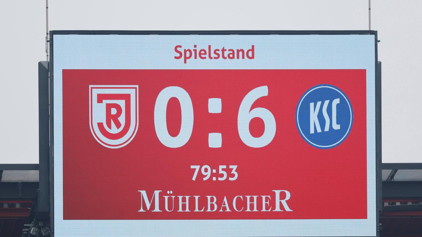 Das war nix: Der SSV Jahn Regensburg unterliegt im Heimspiel 0:6. 