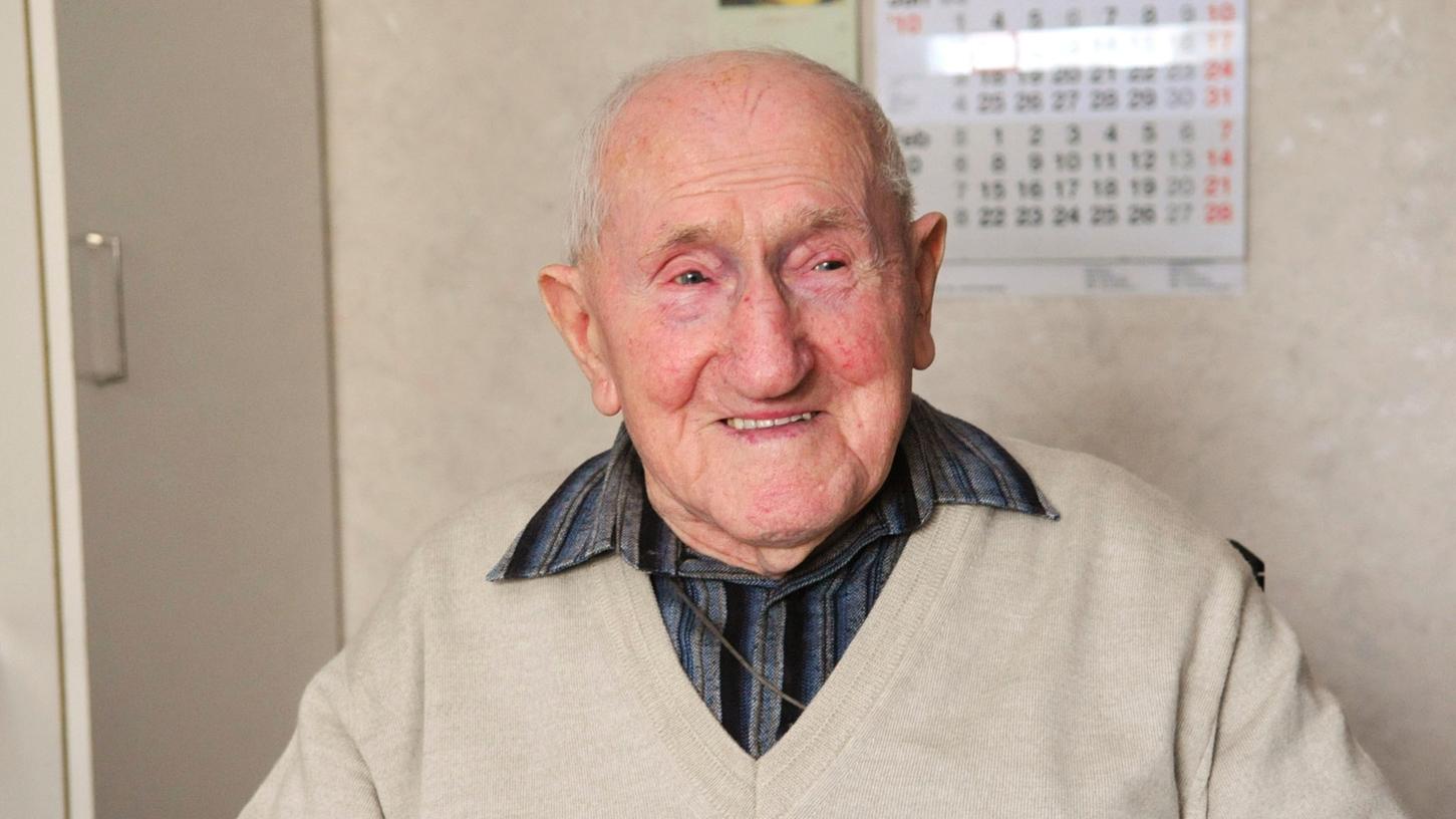 Martin Dressel war mit 108 Jahren der älteste Nürnberger. Martin Dressel war mit 108 Jahren der älteste Nürnberger.