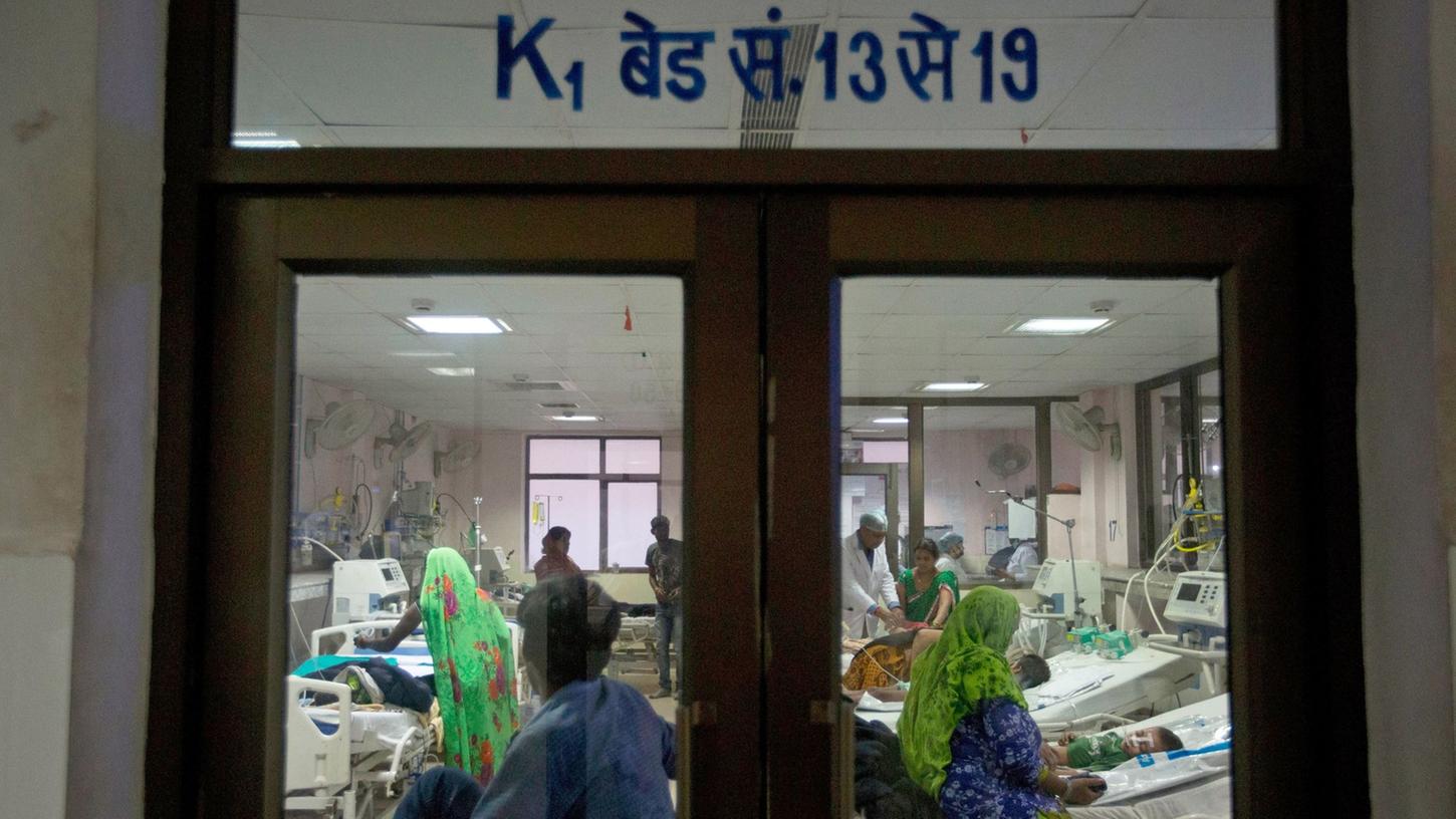 Ein Krankenhaus in Indien: Bei vielen Kindern ist das sogenannte Tomatenfieber festgestellt worden (Symbolbild). Ein Krankenhaus in Indien: Bei vielen Kindern ist das sogenannte Tomatenfieber festgestellt worden (Symbolbild).