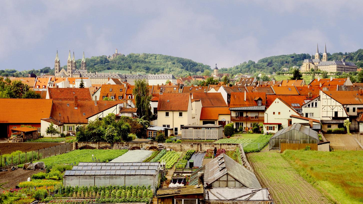 Ein hervorragendes Ziel: Die Gärtnerstadt in Bamberg. Hier darf sich umarmt werden....