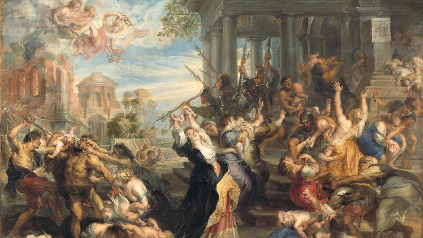 Das betroffene Gemälde "Der bethlehemitische Kindermord" entstand um 1638.
Das betroffene Gemälde "Der bethlehemitische Kindermord" entstand um 1638.
