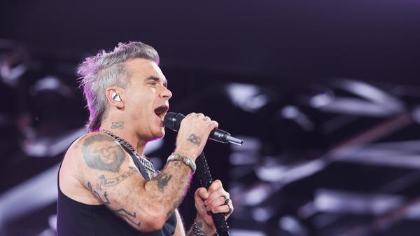 26.08.2022, München, GER, Bavaria Sounds, München, ROBBIE WILLIAMS, im Bild Robbie Williams, Konzert, *** 26 08 2022, M