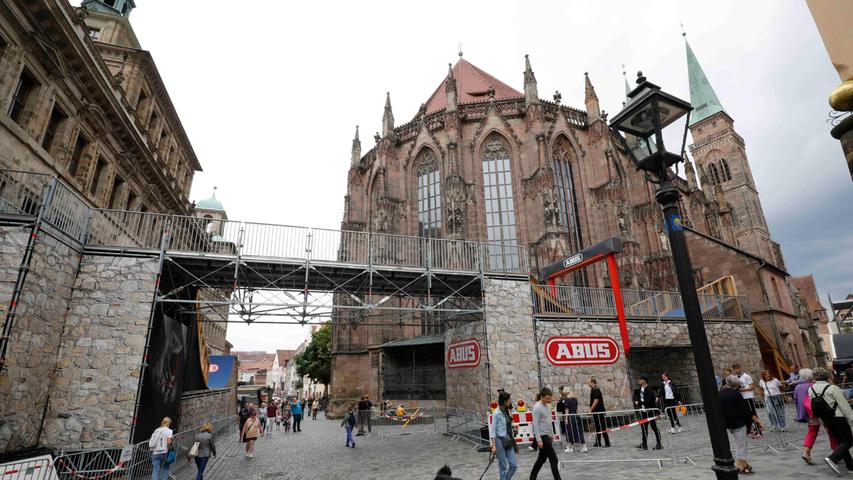 Die Nürnberger Altstadt sieht rund um den District Ride ein wenig anders aus als gewohnt. 